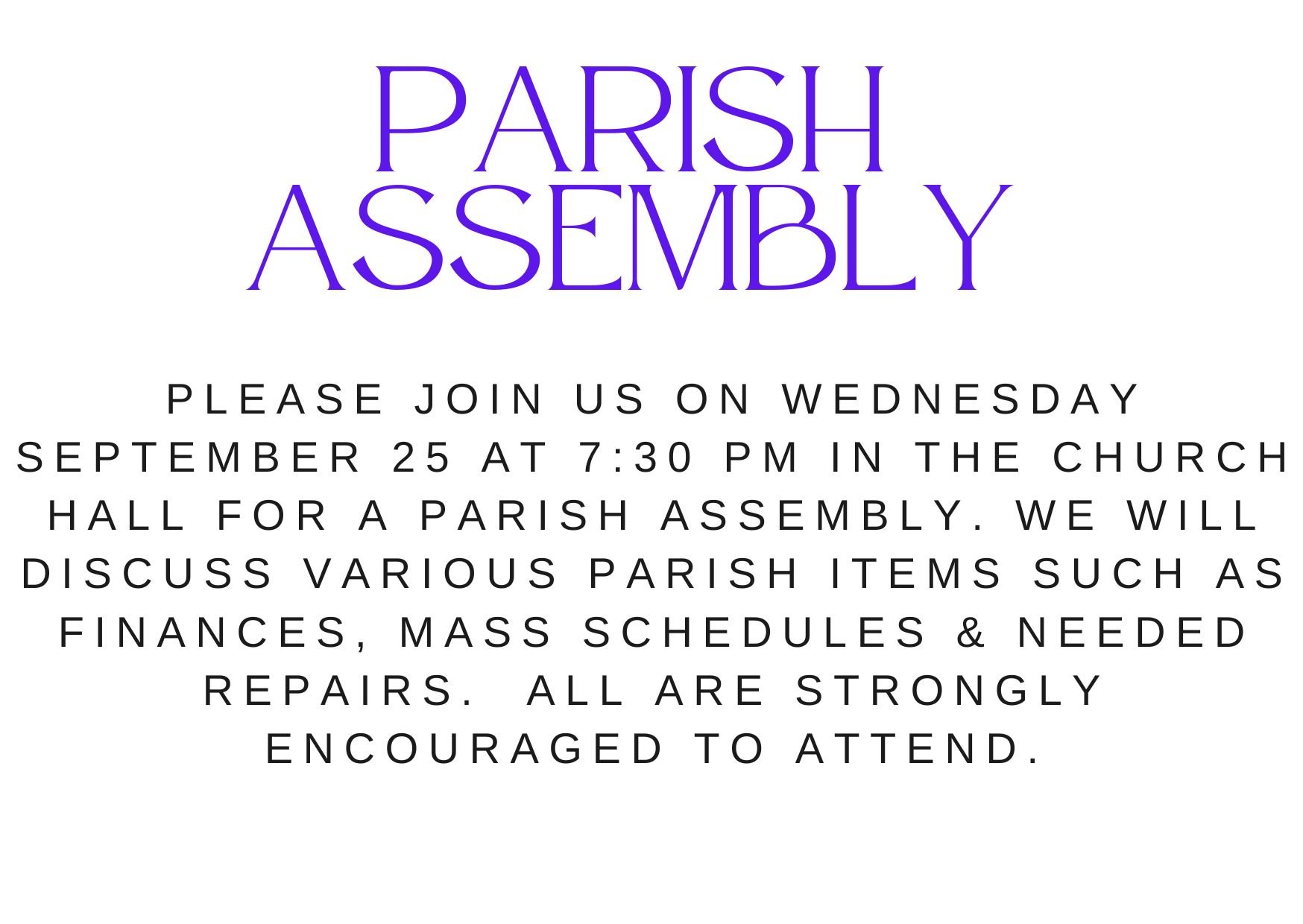 Parish Assembly