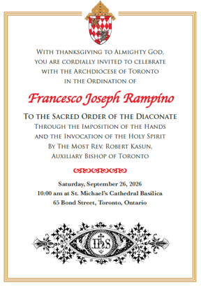 SACRED ORDER OF THE DIACONATE
